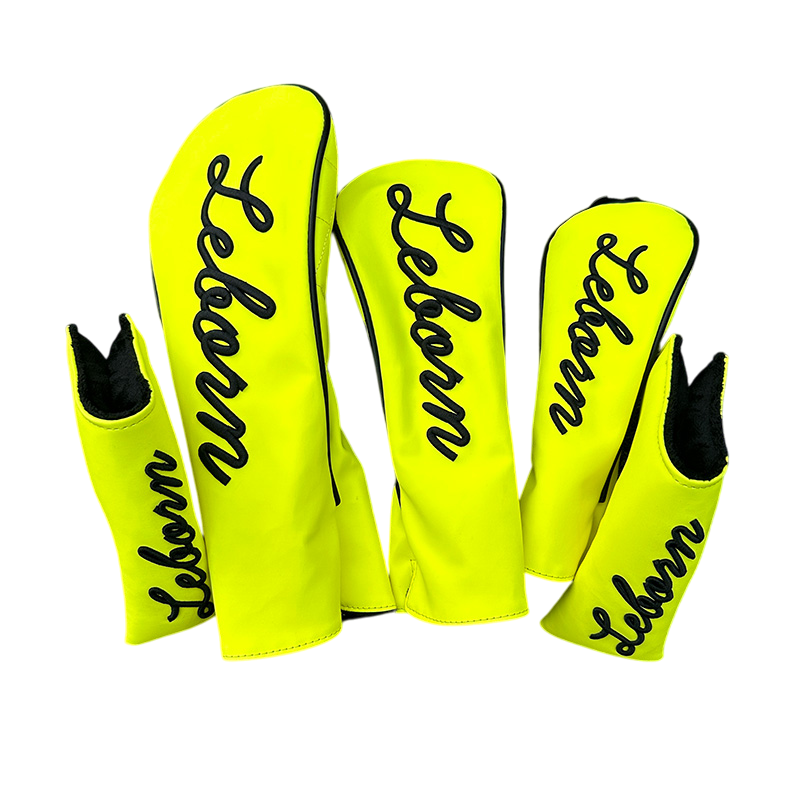 Neon Green Leather Golf HeadCovers Women