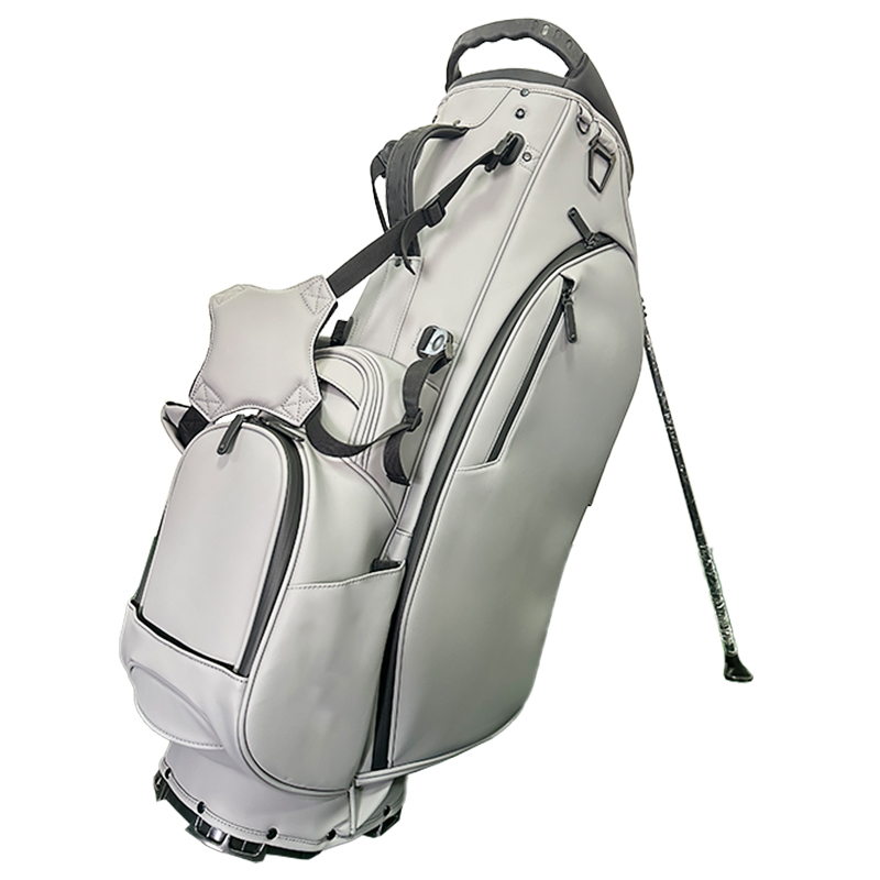 Light Gray PU 6 Head Compartments Golf Bags For Juniors