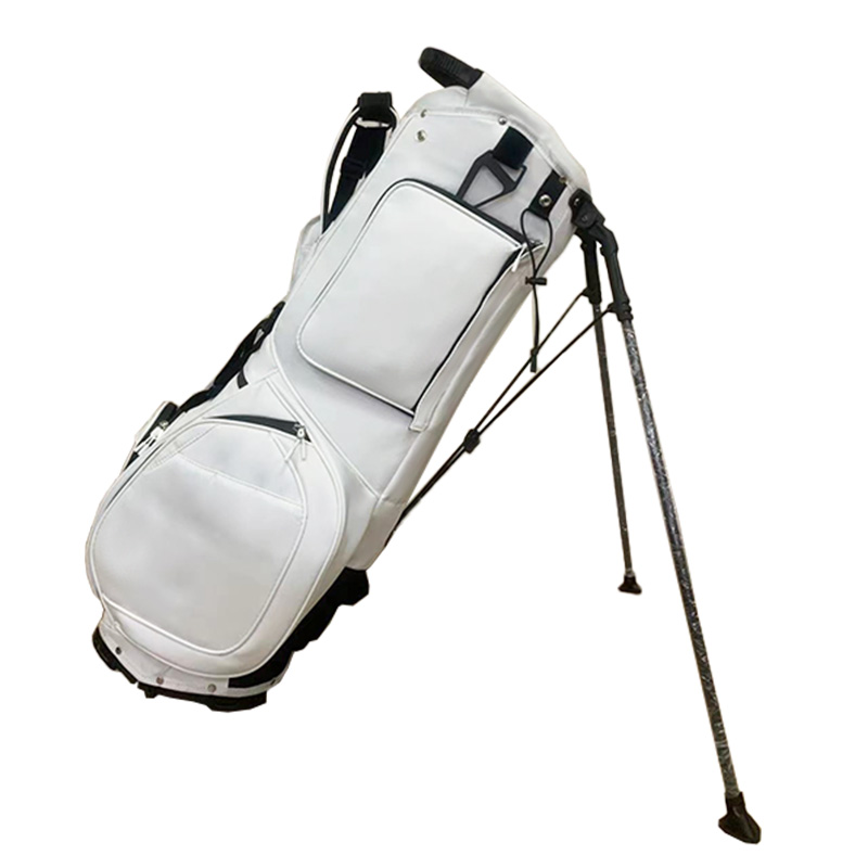 Lightweight Waterproof White PU Golf Bags With Club Dividers