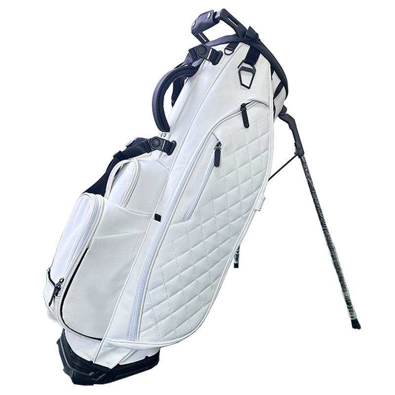 Versatile White Waterproof PU Golf Bags With 14 Full Length Dividers